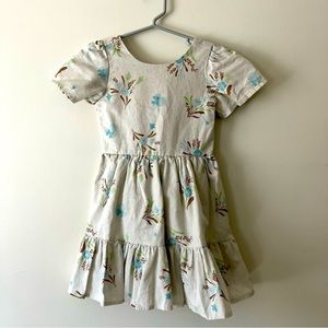 Girls Disney Tiered Linen Dress 4